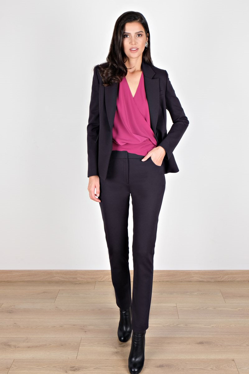 a-14.jpg Jasmine Kruvaze Tek Düğmeli Ceket - Görsel 1