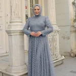 Boncuk İşlemeli Battal Beden Abiye